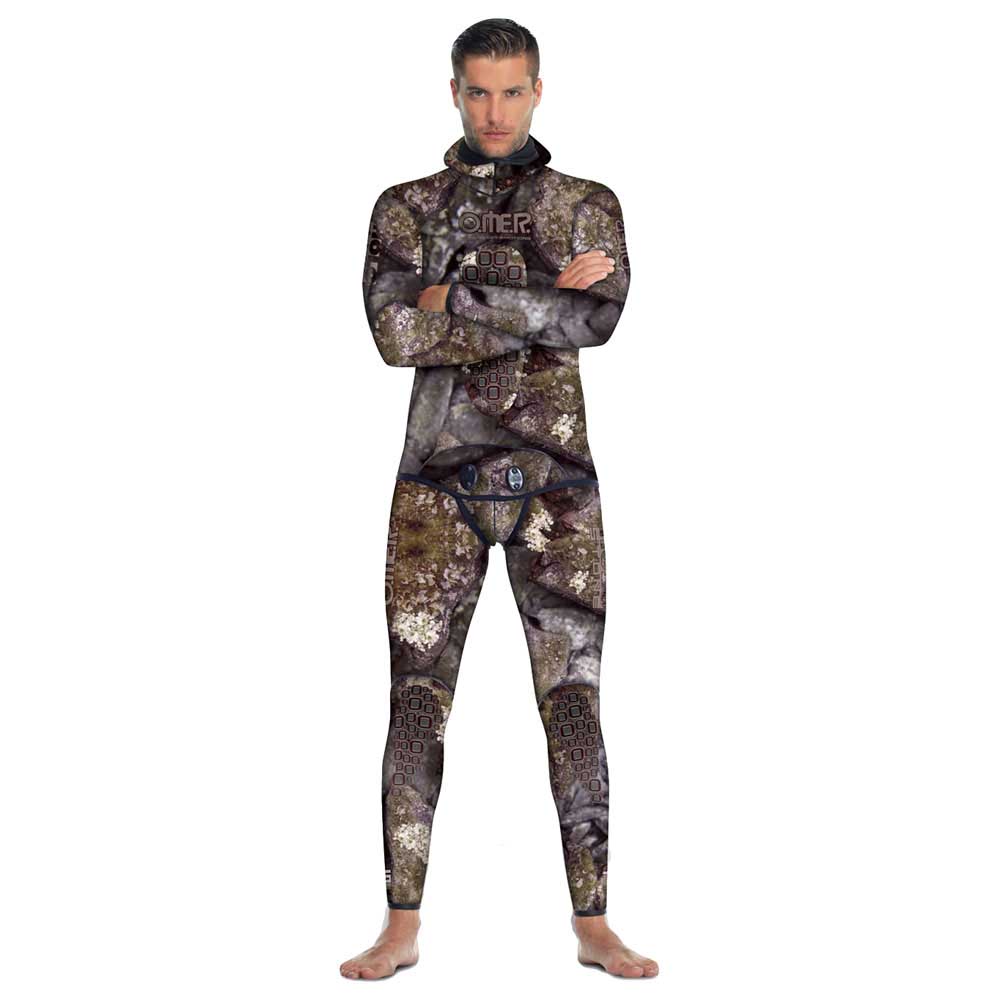 Omer Holo Stone Wetsuit Camouflage Mens Apnea Neoprene 7mm Shattered Wetsuit 